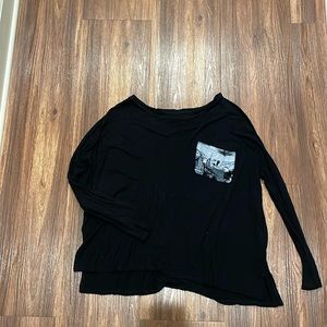 Abercrombie Black Long-Sleeve Tee